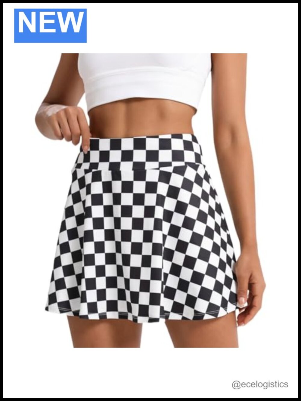 Women's Pleated Tennis Skort with Built-in Shorts and Pocket Athletic Golf Skirt